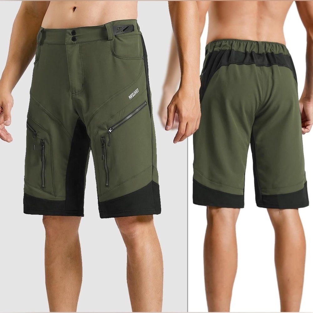 Arsuxeo Men’s Cycling Shorts, Size L